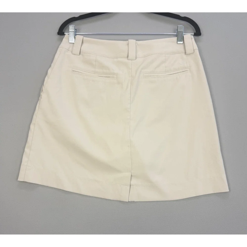 Nike Golf Dri-FIT Skort Womens Size 4 Beige Tan Athletic Skirt